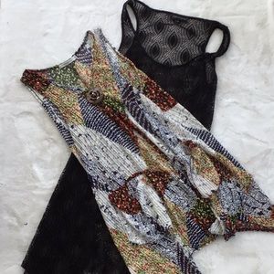 Lot of Two Open Weave Swim Coverups, XL